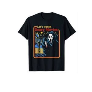 et's Watch Scary Movies Halloween T-shirt Top